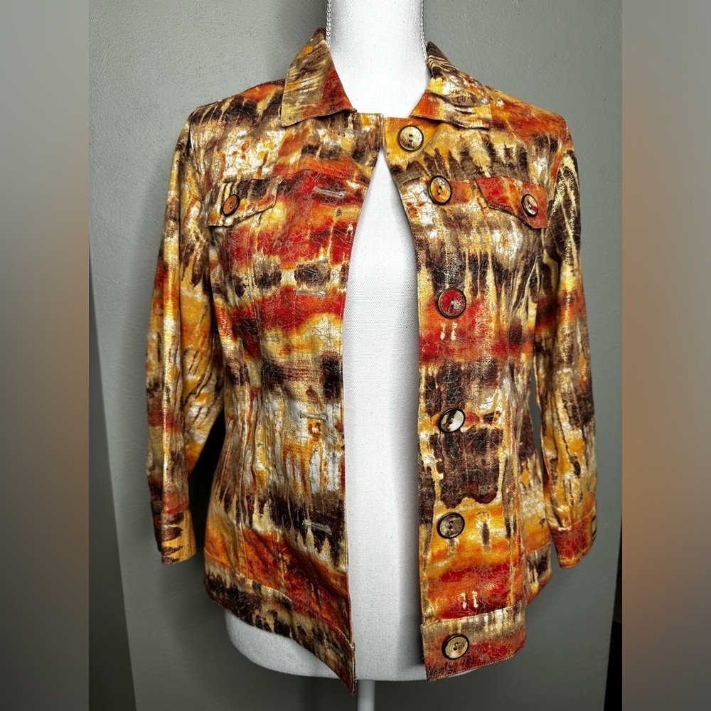 Chico’s Linen Blend Jacket